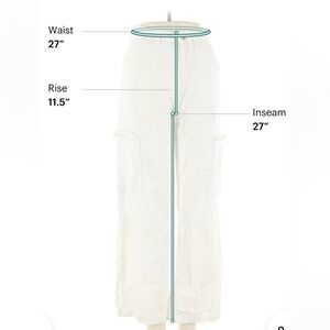 Zara White Cargo Pants - 0